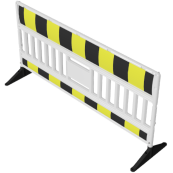 Schake EURO3 | panel fence with feet | type ULTRA | film RA1/A, black / yellow
